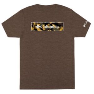 Columbia Men's Essential Short Sleeve T-shirt, Major Heather Brown, Size: Medium